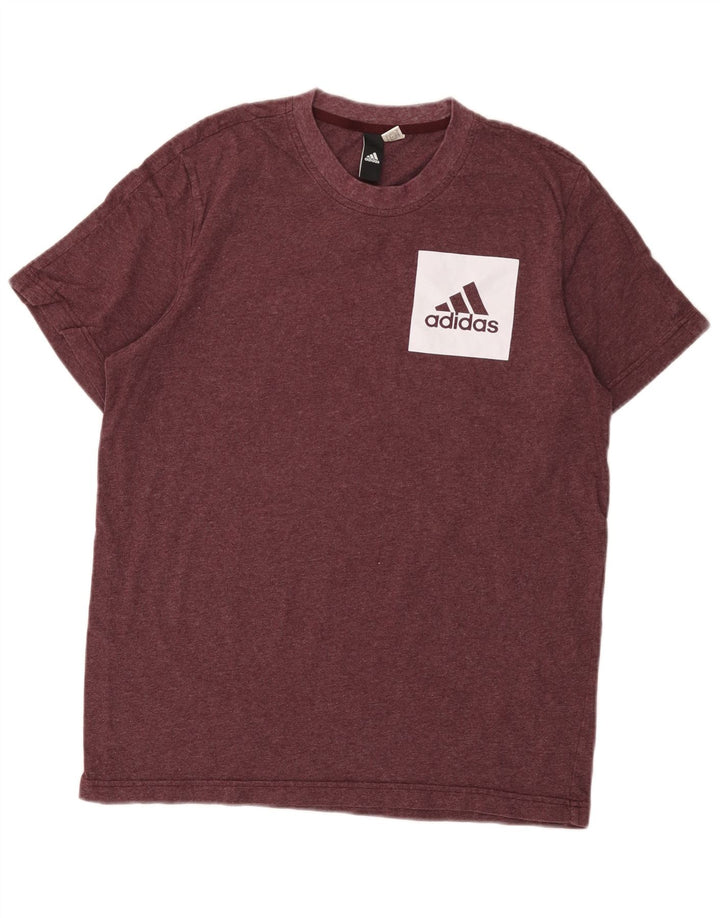 Adidas Herren T-Shirt Top Medium Burgund