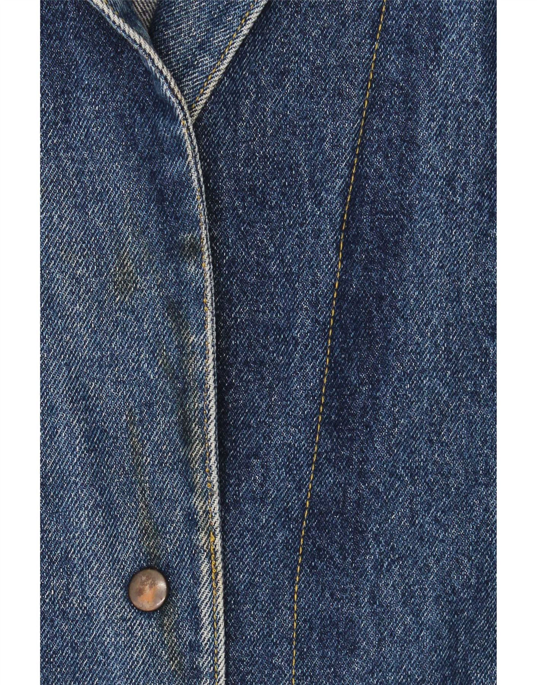 Vintage Damen Übergroße 2-Knopf-Jeans-Blazerjacke UK 18 XL Blau