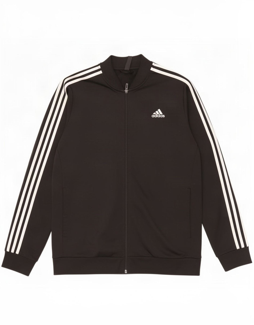 Adidas Herren-Trainingsanzug-Top-Jacke, groß, aus schwarzem Polyester