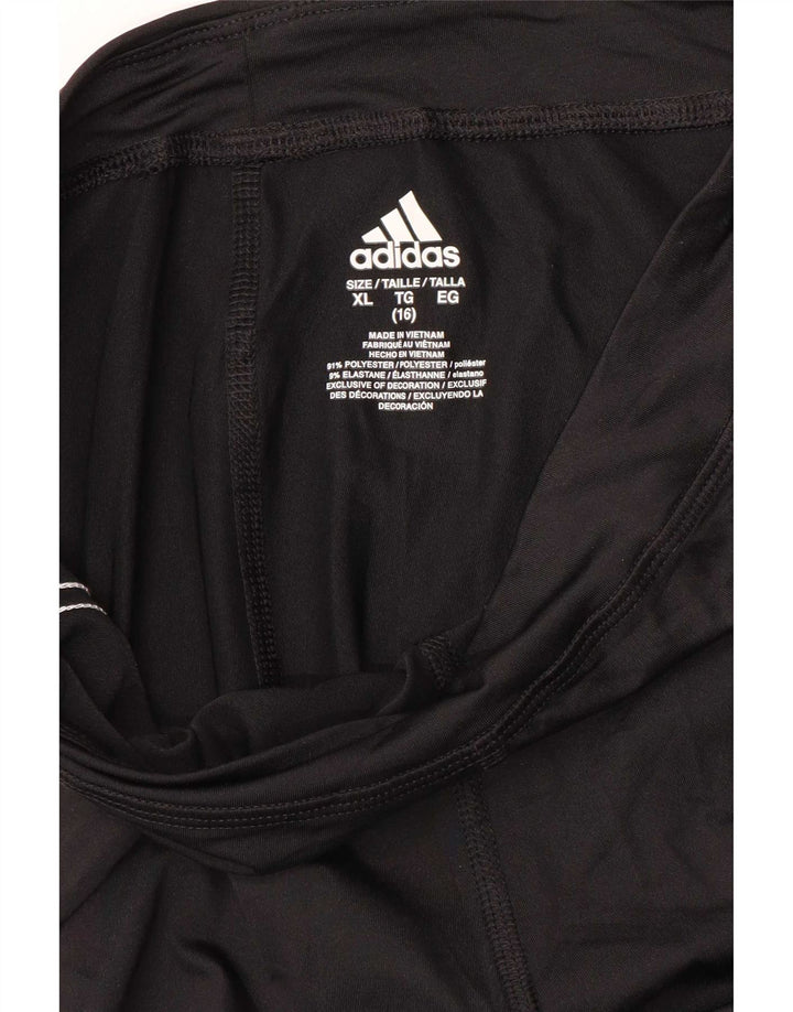 Adidas Mädchen Leggings 15-16 Jahre XL Schwarz Polyester