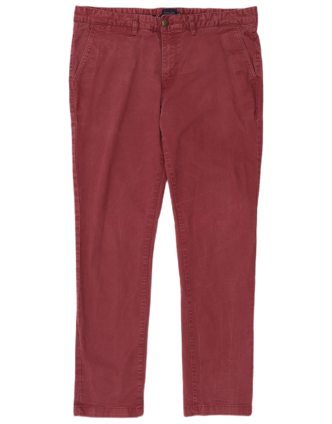JOULES Slim Chino-Hose für Herren, W36, L32, Burgunderrot, Baumwolle