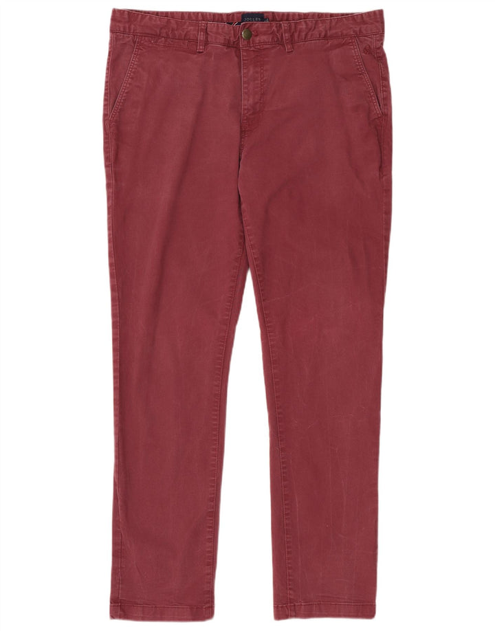 JOULES Slim Chino-Hose für Herren, W36, L32, Burgunderrot, Baumwolle