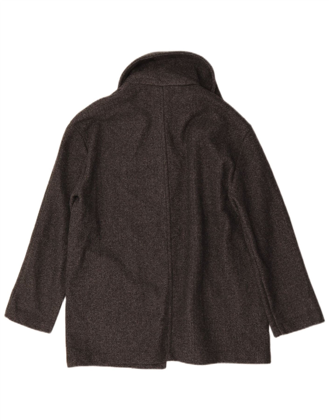Zara Damen Übergroßer Mantel UK 10 Small Grau Polyester
