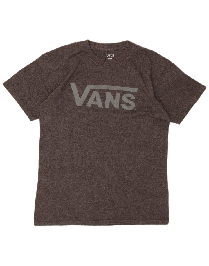 VANS Herren-T-Shirt mit Grafik, Größe S, Grau, Baumwolle
