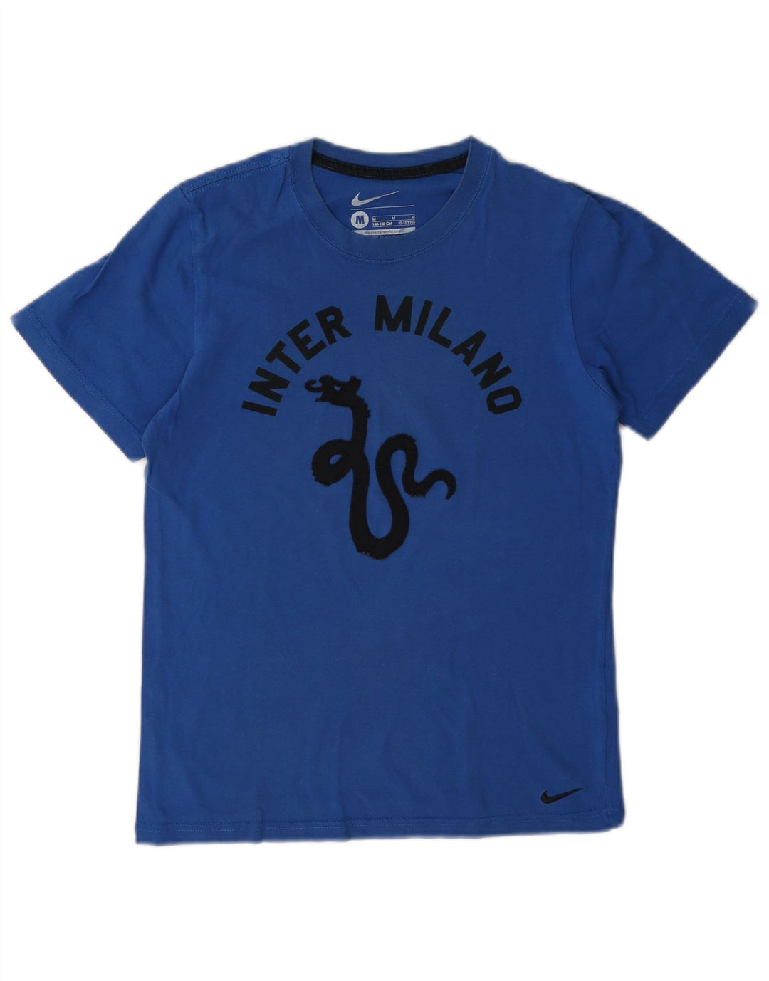 Nike Inter Mailand Grafik-T-Shirt für Jungen, 10–11 Jahre, mittelblaue Baumwolle