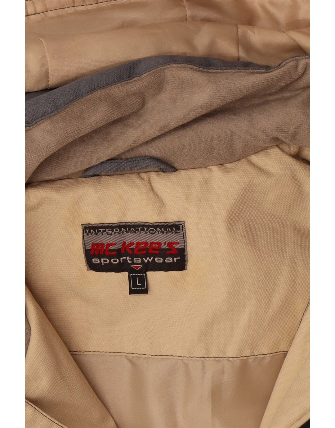 MC Kee's Herren-Skijacke mit Kapuze, UK 40, Größe L, blau, Colourblock-Polyamid