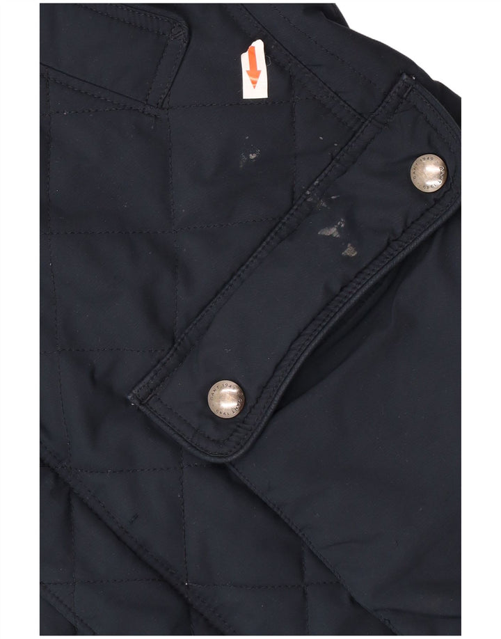 Gant Herren Steppjacke UK 40 Large Marineblau Polyester