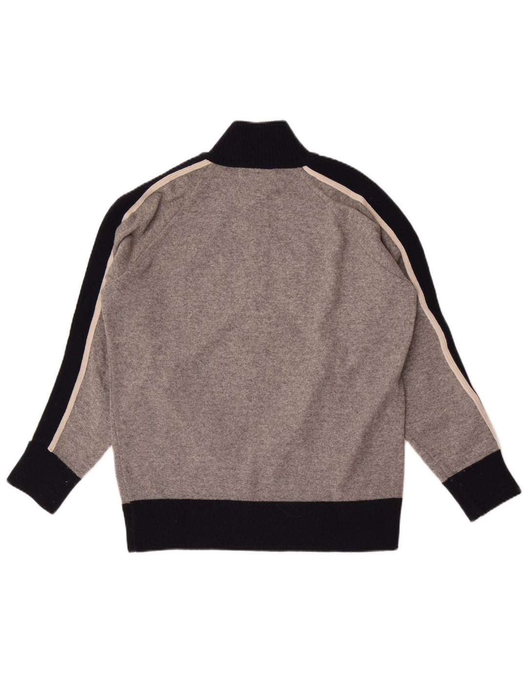 Franklin Marshall Herren-Cardigan mit Grafik, klein, graue Farbblock-Wolle
