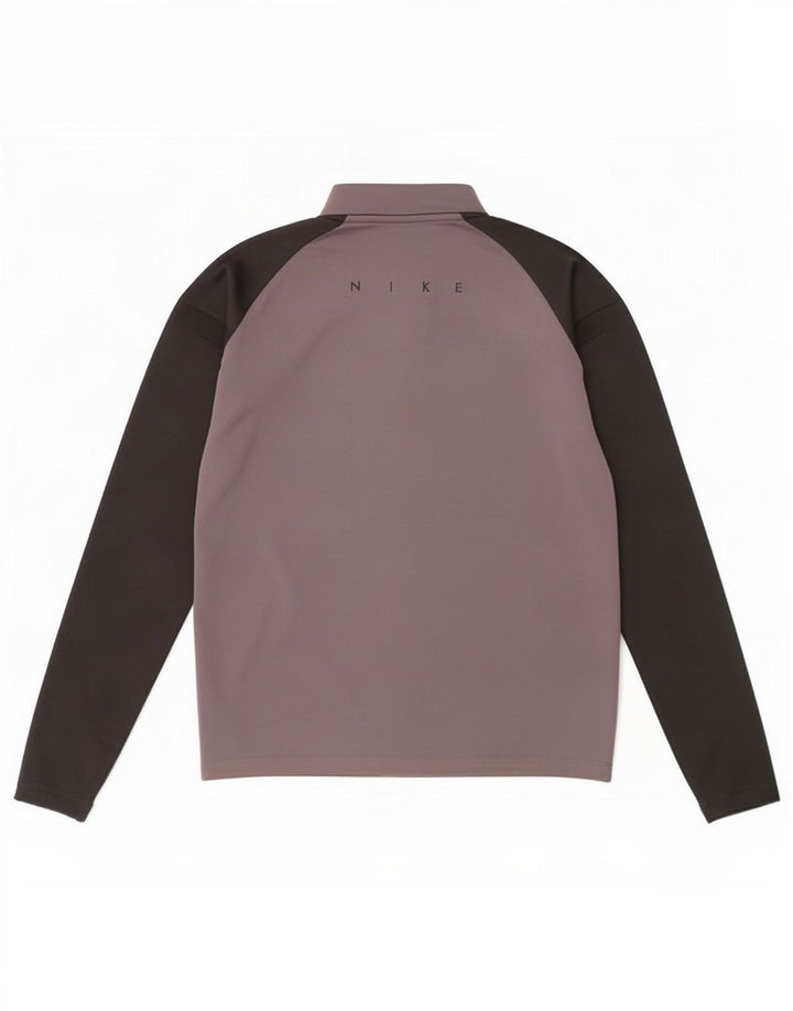 Nike Dri Fit Pullover-Trainingsanzugoberteil für Jungen, 12–13 Jahre, Größe L, Grau, Farbblock