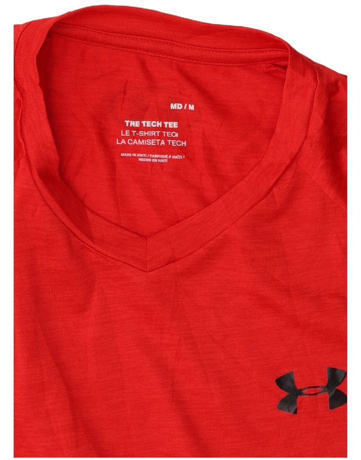 UNDER ARMOUR Herren T-Shirt Top Mittelrotes Polyester