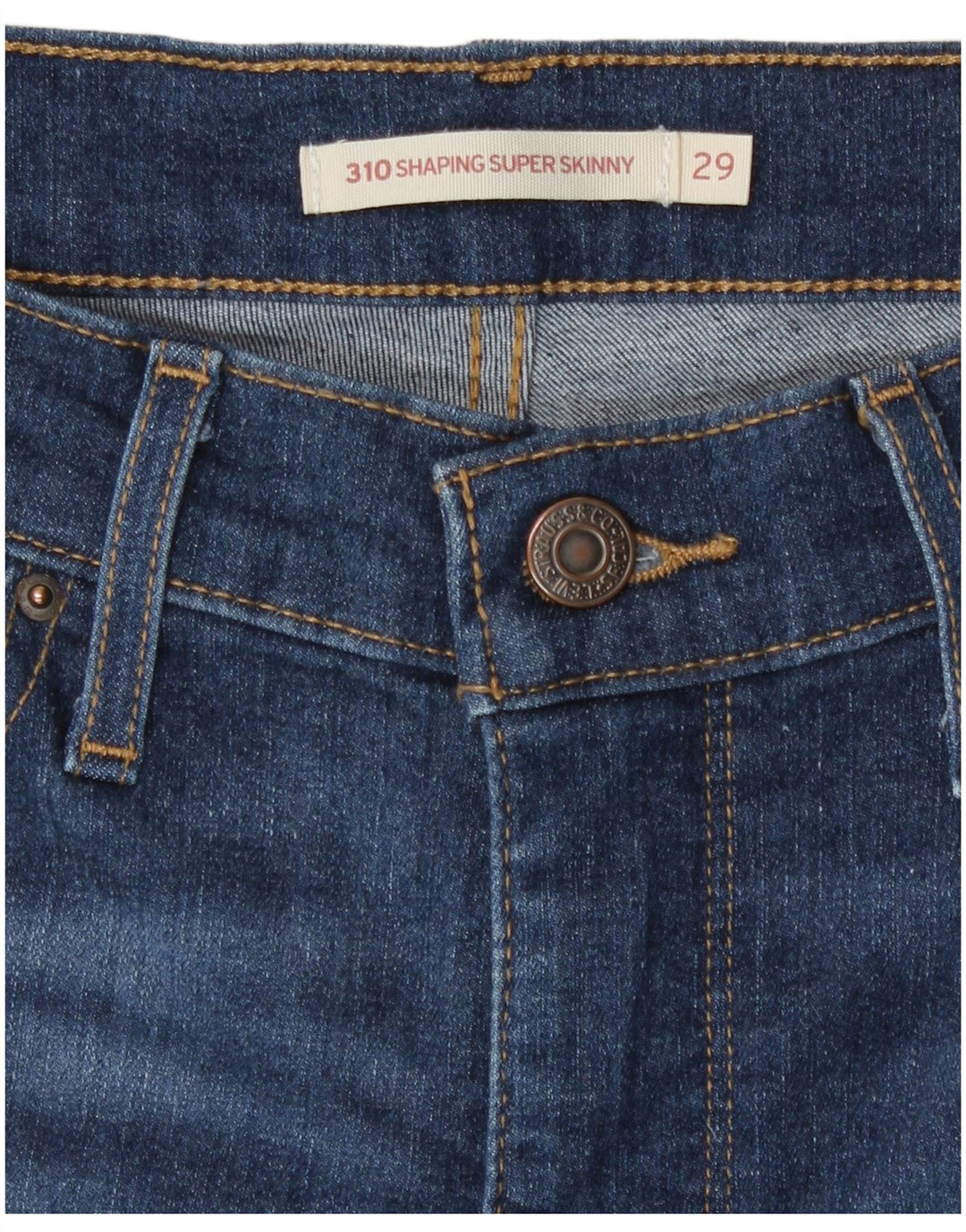 Levi's Damen 310 Shaping Super Skinny Jeans W29 L32 Blaue Baumwolle