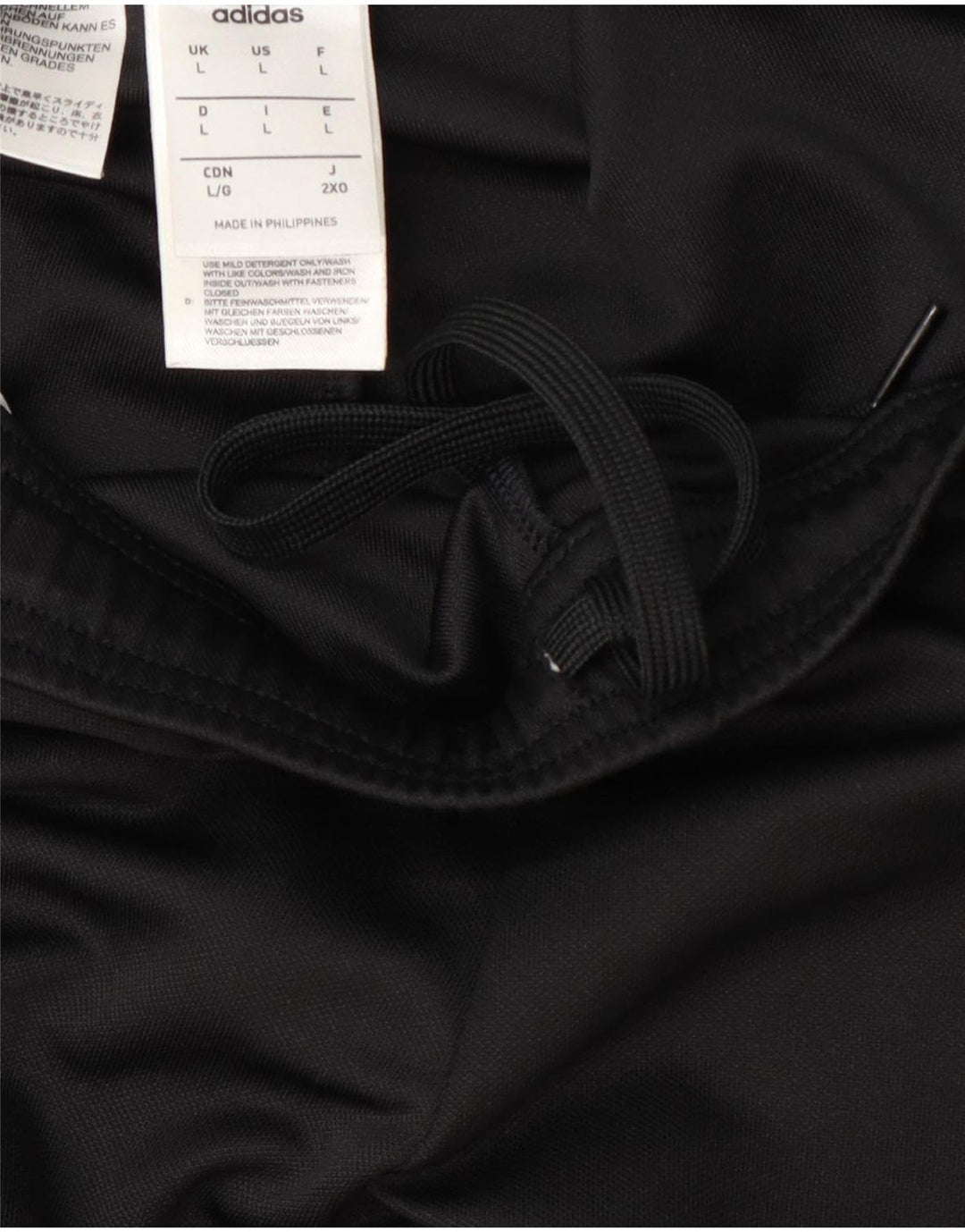 Adidas Herren Climalite-Trainingshose, groß, schwarzes Farbblock-Polyester