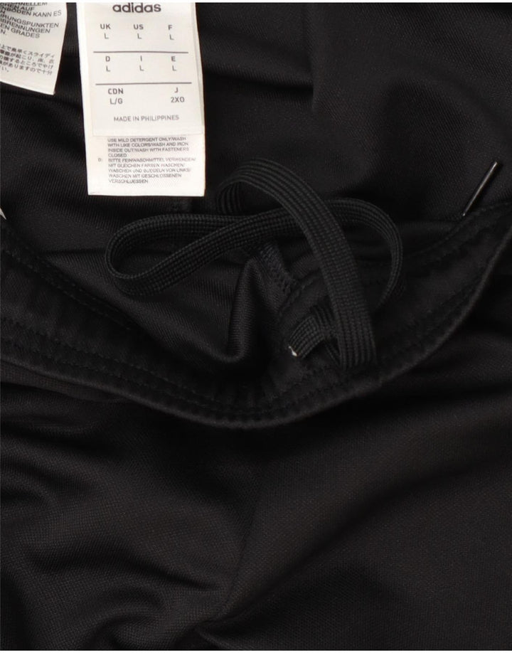 Adidas Herren Climalite-Trainingshose, groß, schwarzes Farbblock-Polyester