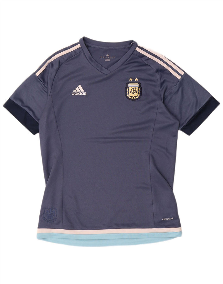 Adidas Herren Climalite T-Shirt Top Medium Marineblau Colourblock Polyester