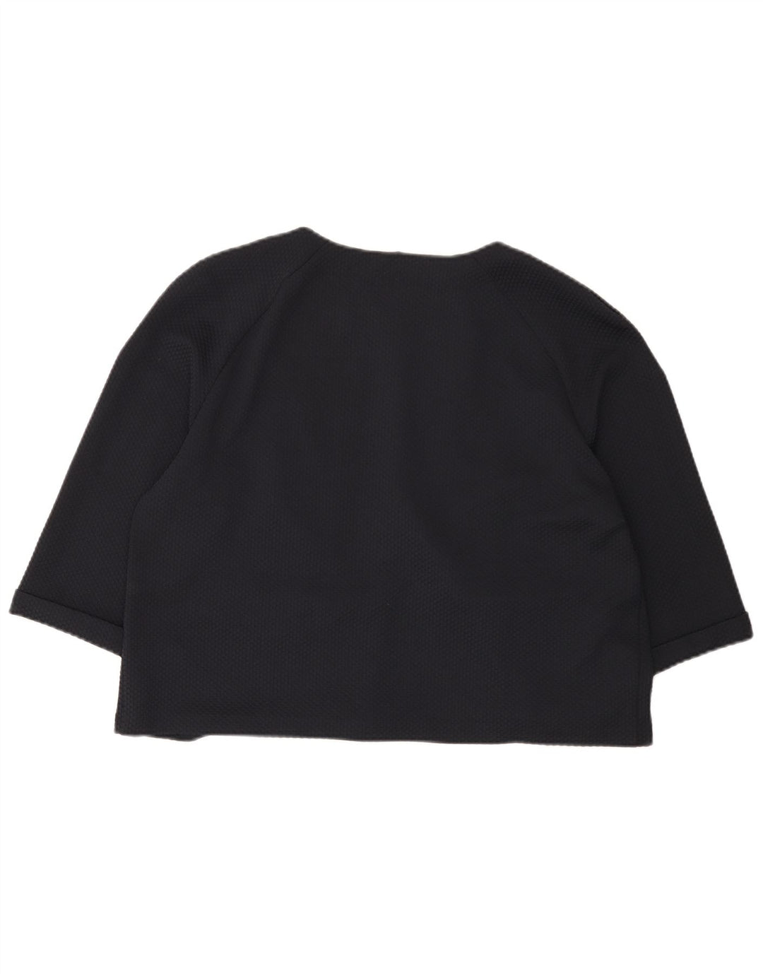 Marks & Spencer Damen Crop 3/4-Ärmel-Blazer-Jacke, UK 16, Größe L, Marineblau