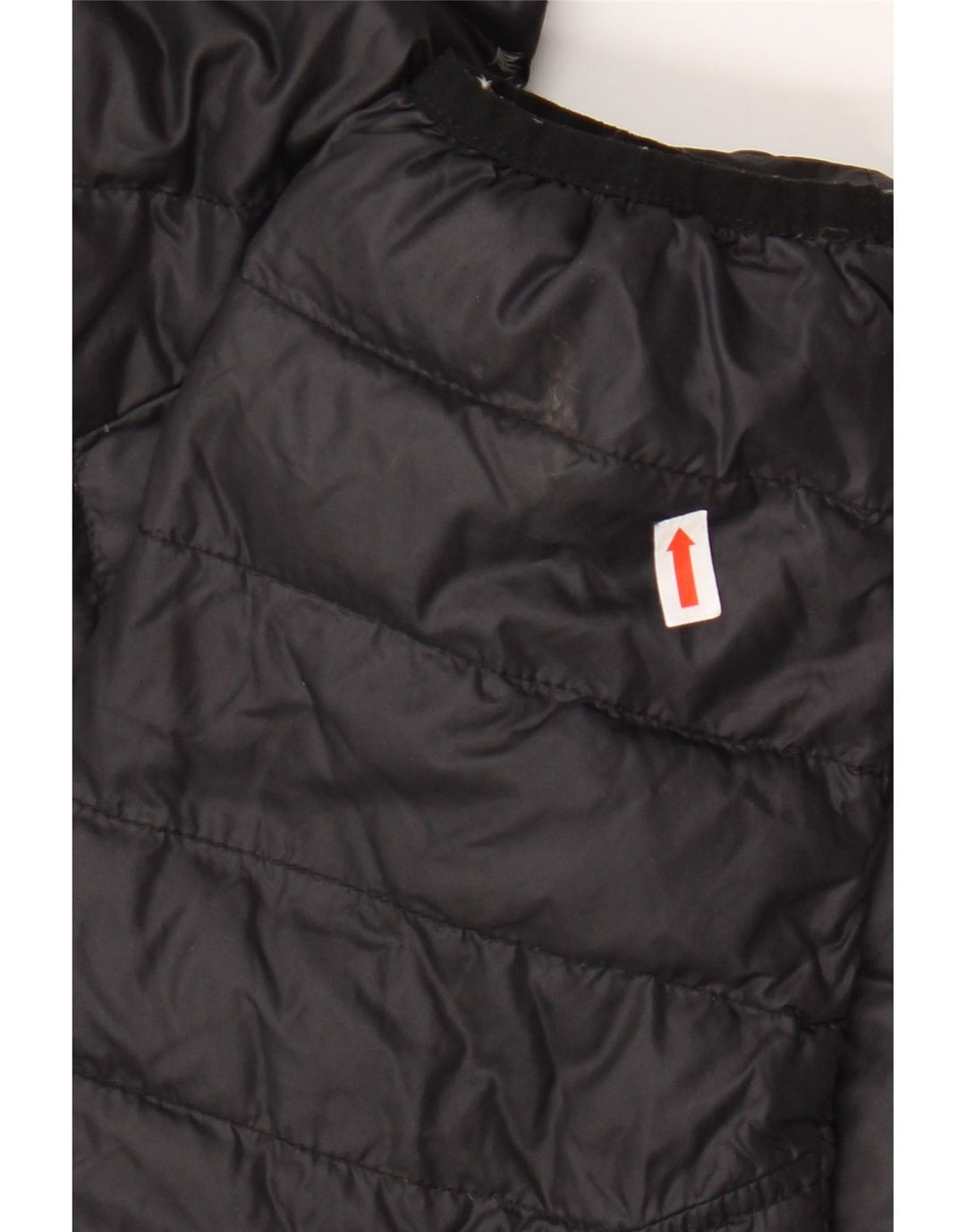 DIESEL Wattierte Herrenjacke mit Kapuze, UK 36, kleines schwarzes Nylon
