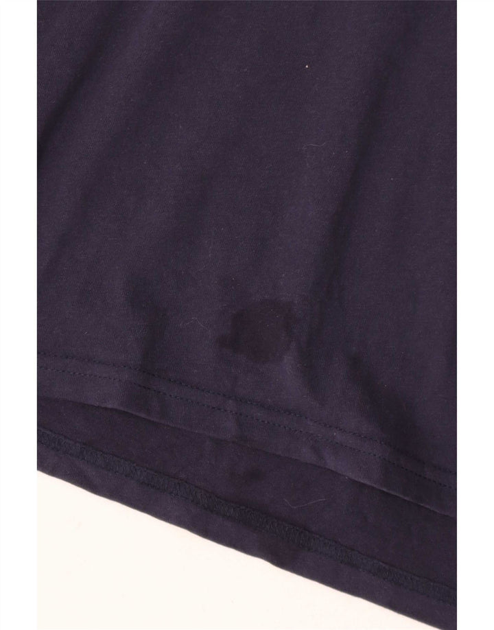 Tommy Hilfiger Herren-T-Shirt-Oberteil aus Baumwolle in mittlerem Marineblau