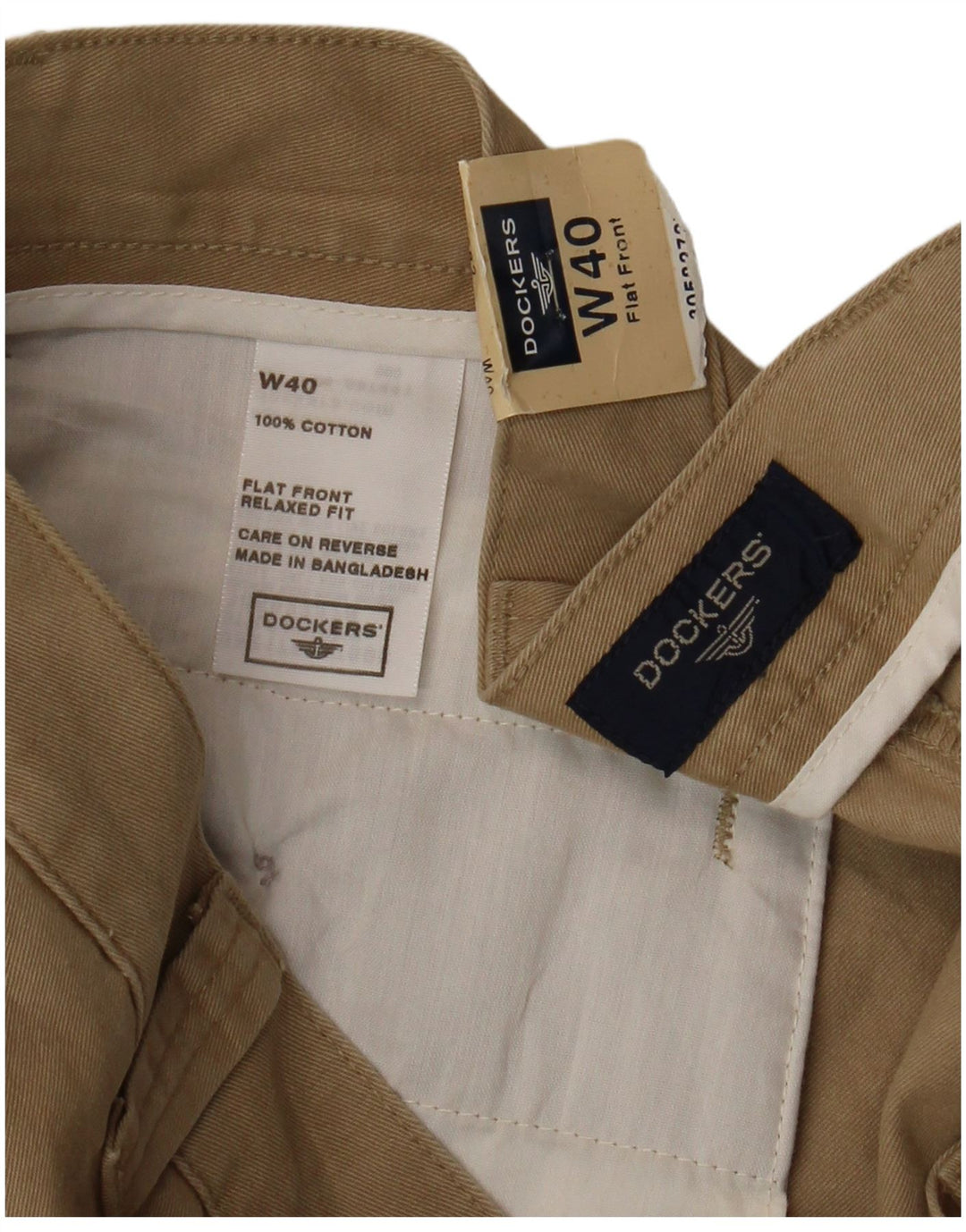 DOCKERS Herren Relaxed Fit Cargo Shorts W40 XL Beige Baumwolle