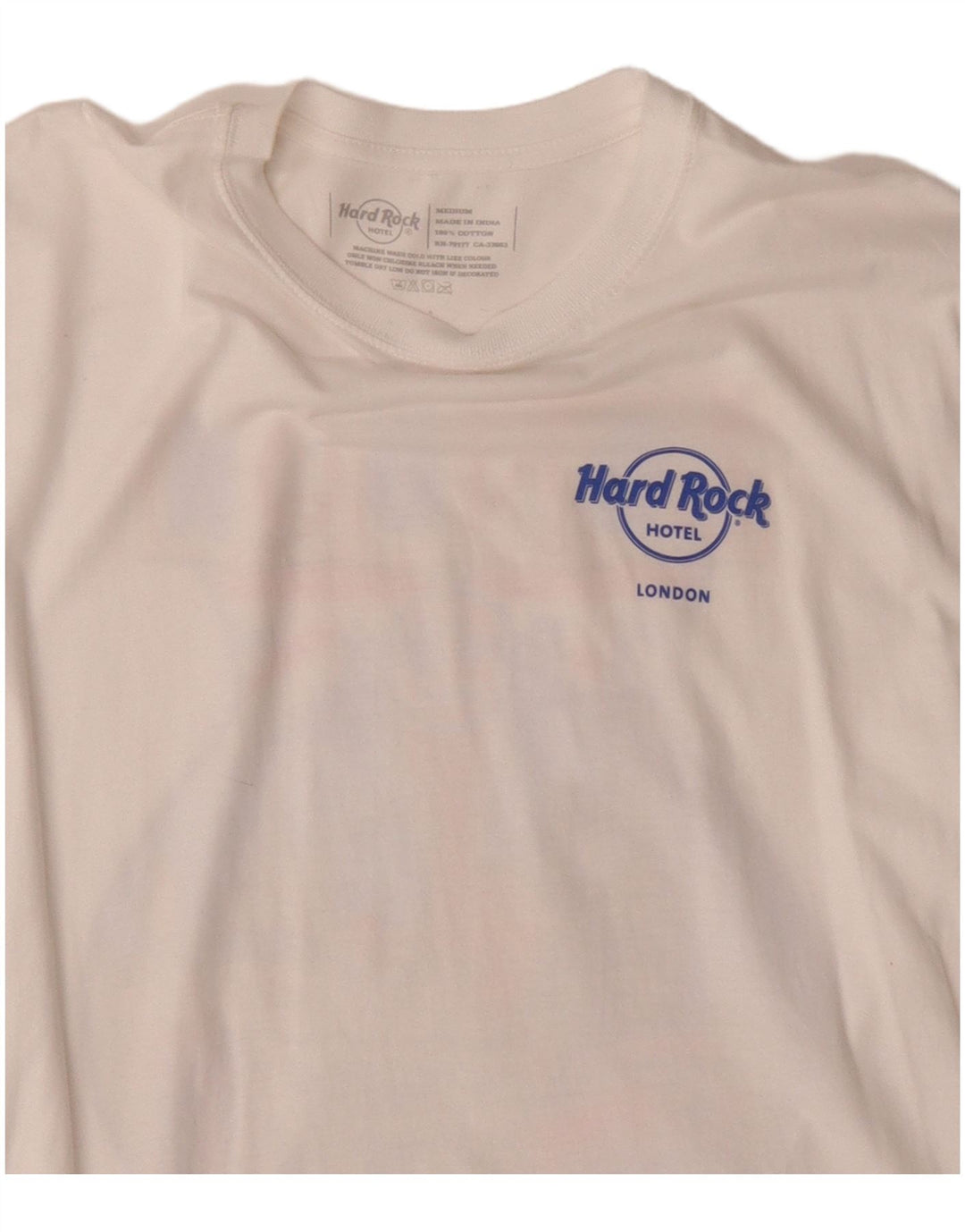 Hard Rock Hotel London Graphic T-Shirt-Oberteil für Herren aus mittelweißer Baumwolle