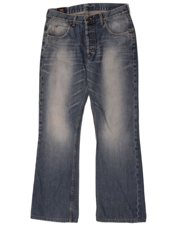 Lee Herren Denver Bootcut Jeans W36 L33 Blaue Baumwolle