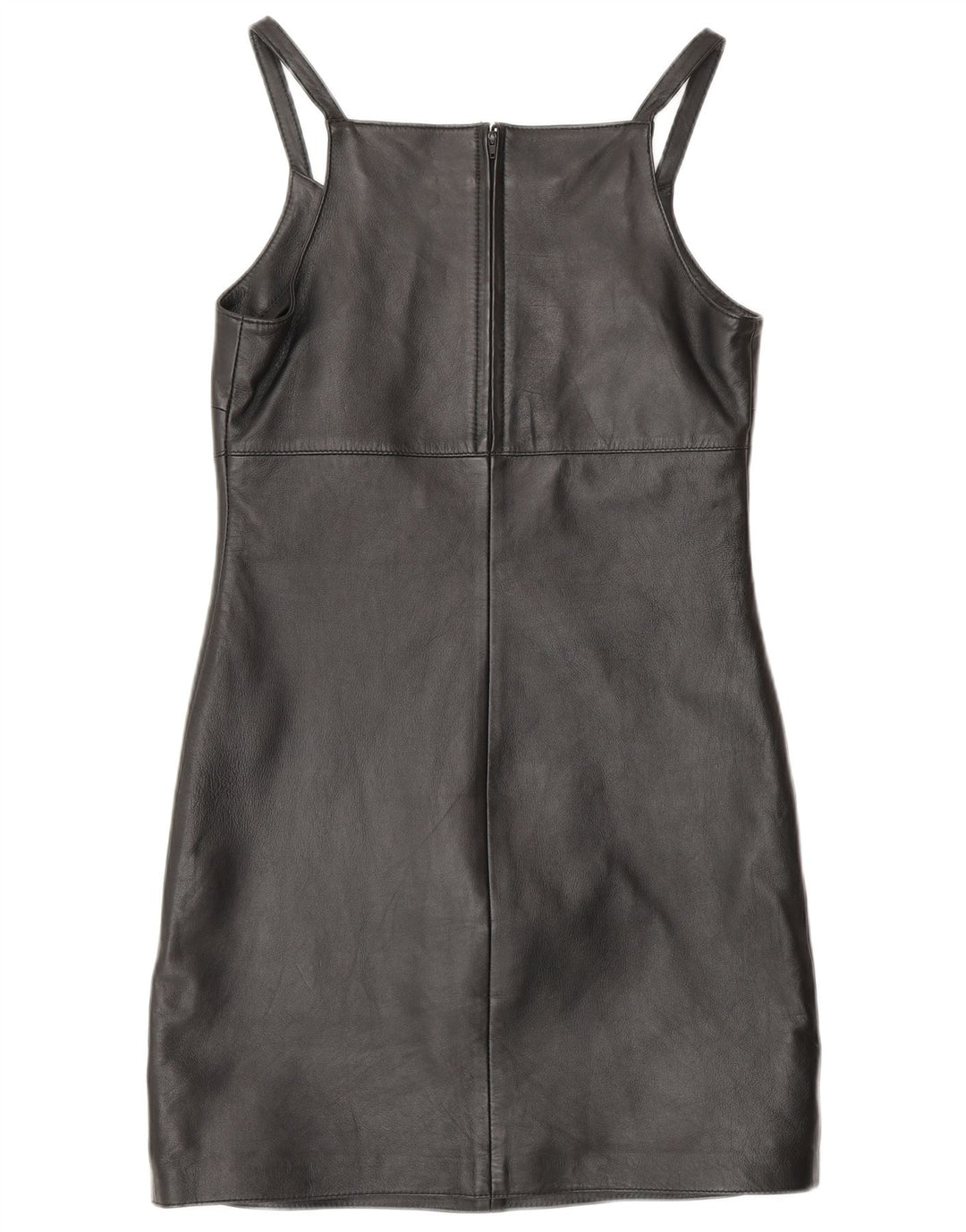 MADDOX Ärmelloses Damen-Etuikleid aus Leder, Gr. 10, Größe S, schwarzes Leder