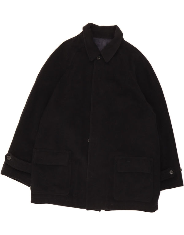 VALENTINO Mens Overcoat UK 44 2XL Navy Blue