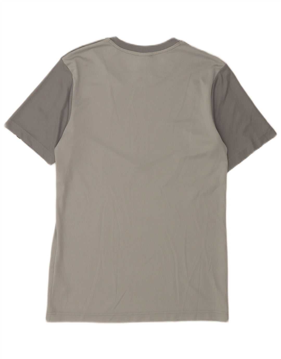 Nike Herren-T-Shirt mit Grafik, Größe S, Grau, Farbblock-Polyester