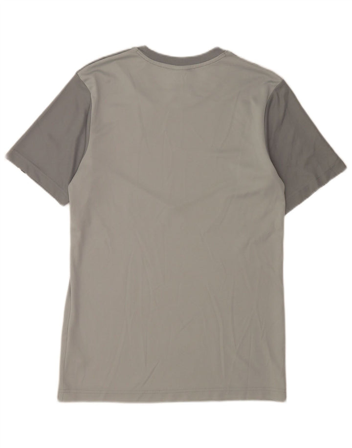 Nike Herren-T-Shirt mit Grafik, Größe S, Grau, Farbblock-Polyester