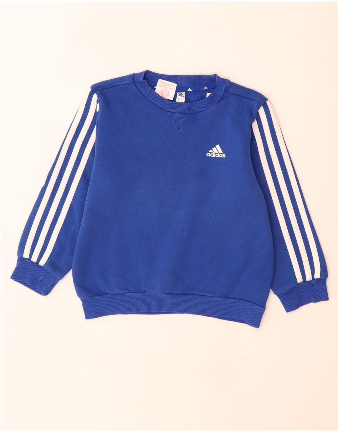 Adidas Jungen Sweatshirt Pullover 6-7 Jahre blaue Baumwolle