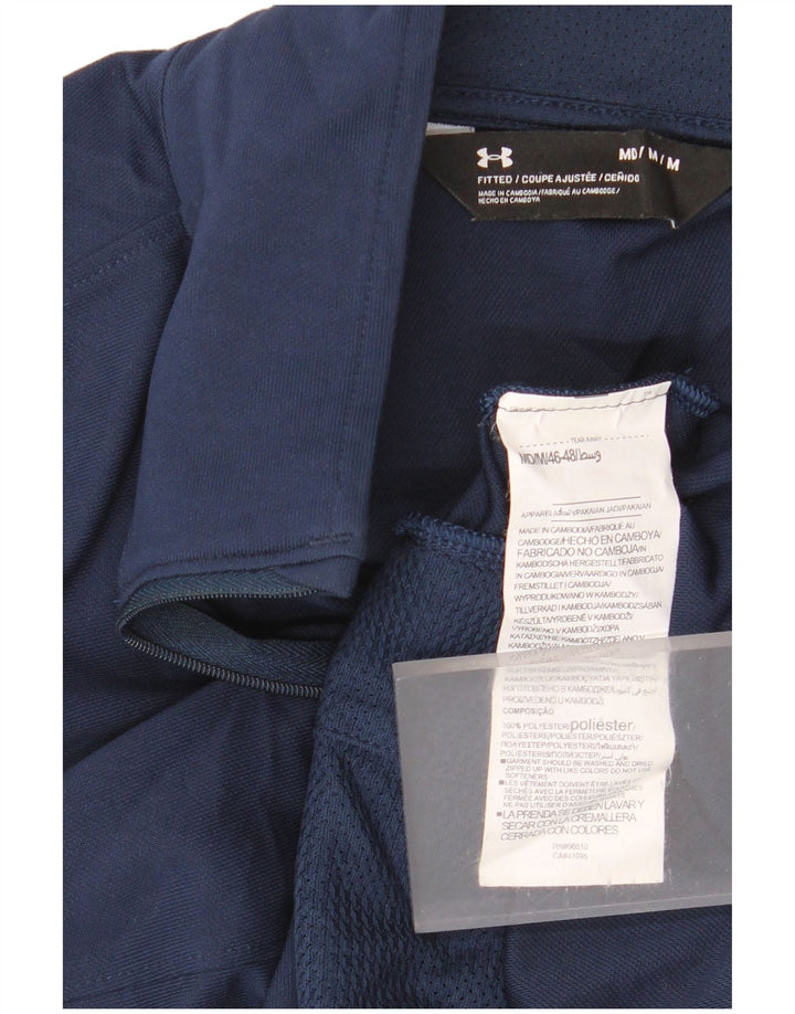 Under Armour Herren-Trainingsanzug-Top-Jacke, mittelgroß, Marineblau, Farbblock