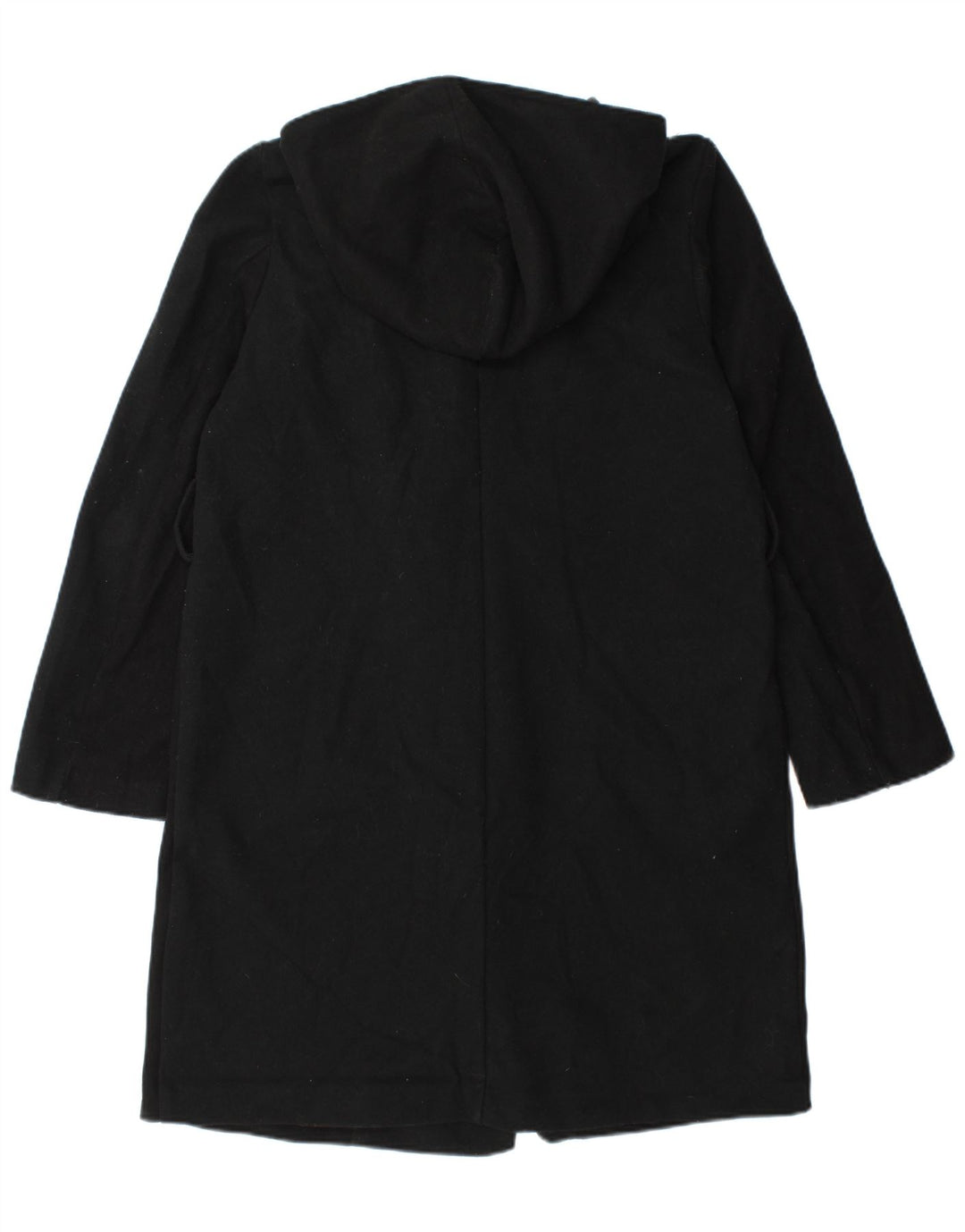 Übergroßer zweireihiger Mantel mit Kapuze von Zara für Damen, Gr. 10, Größe S, Schwarz