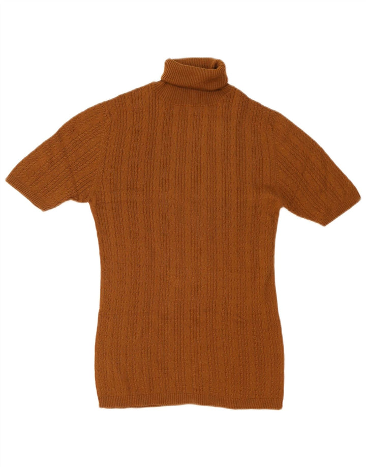 Massimo Dutti Damen-Pullover mit Rollkragen, Gr. 14, Braun
