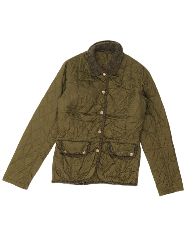 Barbour Damen Steppjacke UK 8 Small Khaki