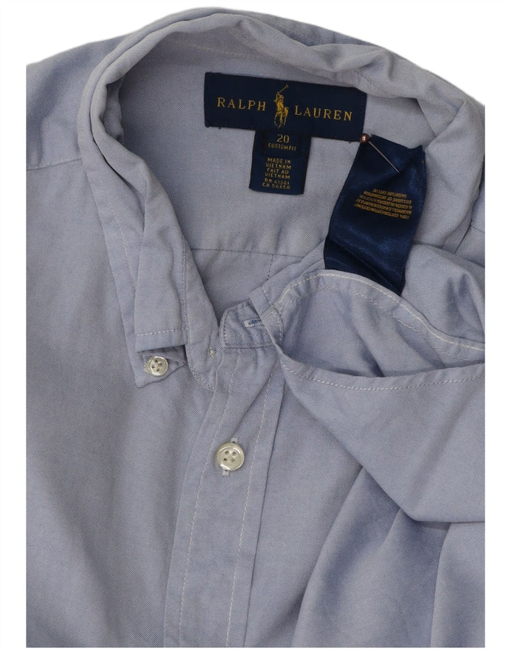 Ralph Lauren Hemd für Jungen, 15–16 Jahre, blaue Baumwolle