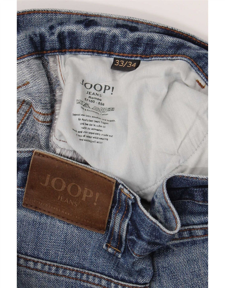 Joop Herren Bootcut Jeans W33 L34 Blaue Baumwolle