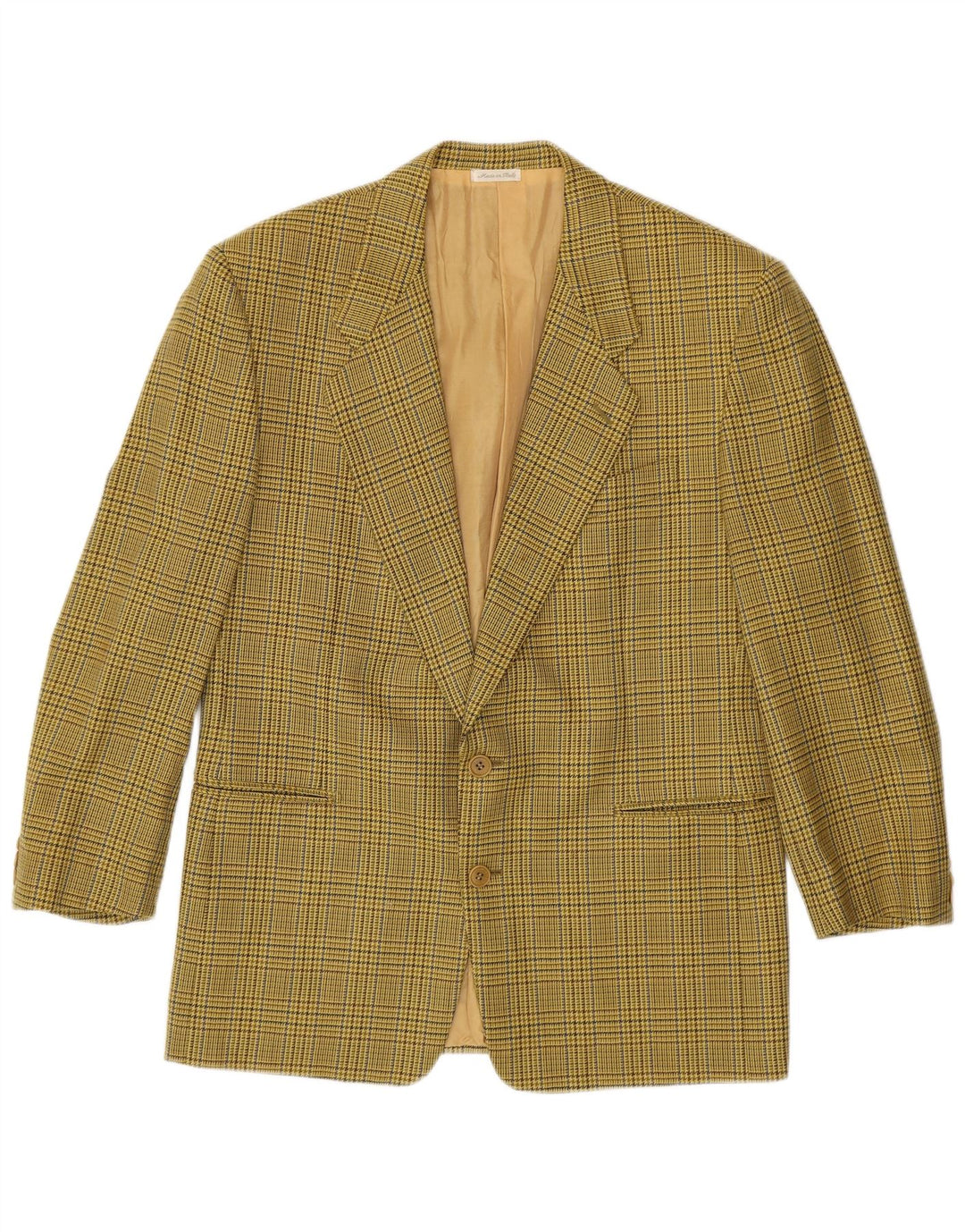 Pal Zileri Herren-Blazer mit 2 Knöpfen, IT 50, groß, grüner Hahnentrittmuster