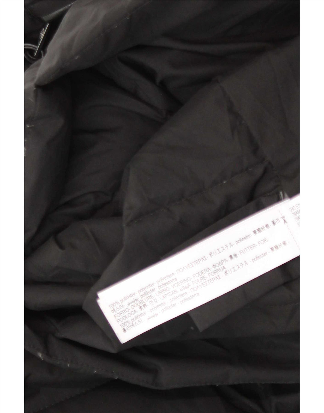 Massimo Dutti Damen Wattierte Jacke UK 10 Small Schwarz Polyester