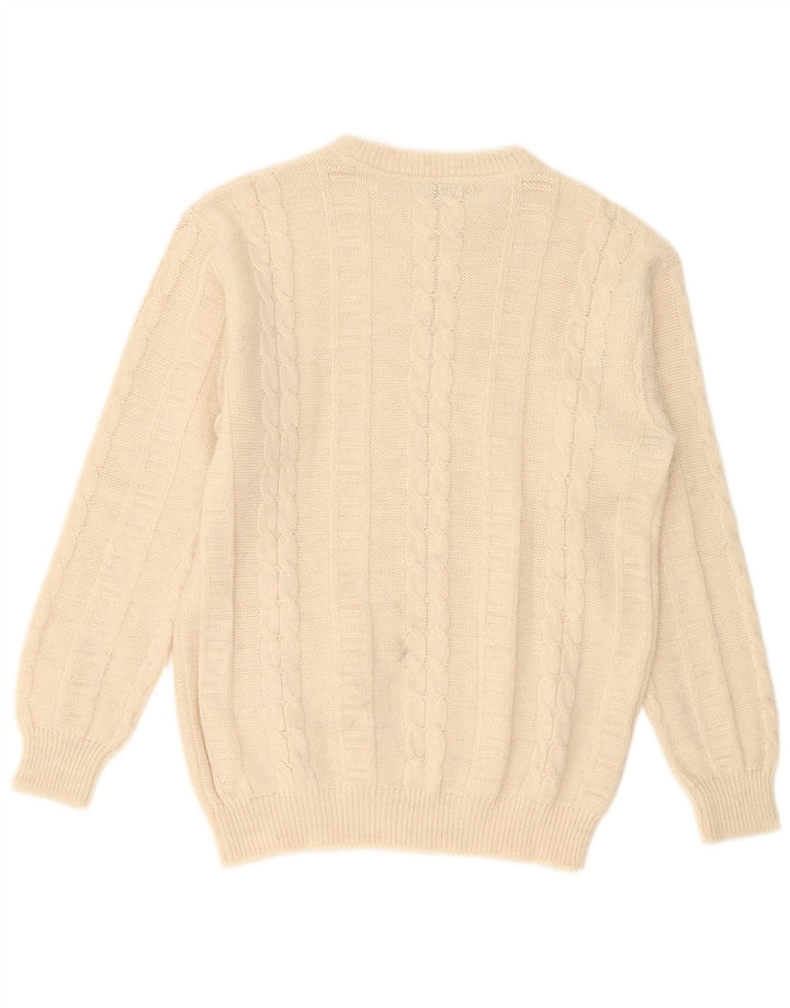 Pierre Cardin Herren-Pullover mit U-Boot-Ausschnitt, Größe L, Beige