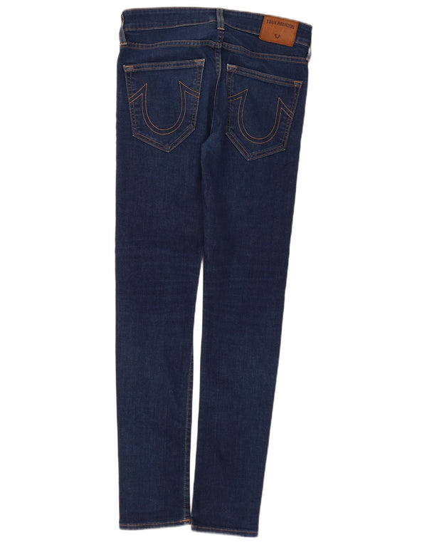 True Religion Damen Skinny Jeans W30 L32 Blaue Baumwolle