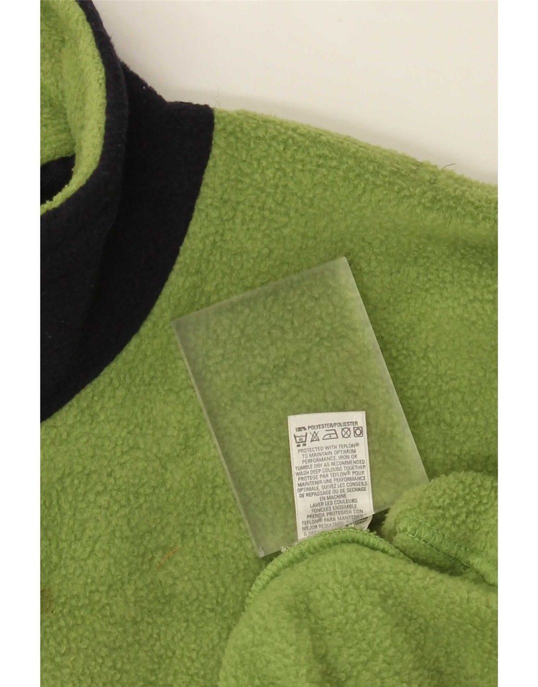 Marks & Spencer Herren-Fleecepullover mit Reißverschluss am Hals, groß, grün, Farbblock