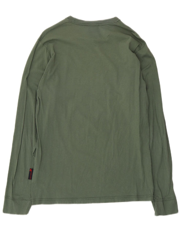 Dolce & Gabbana Damen Top Langarm IT 48 XL Khaki Baumwolle