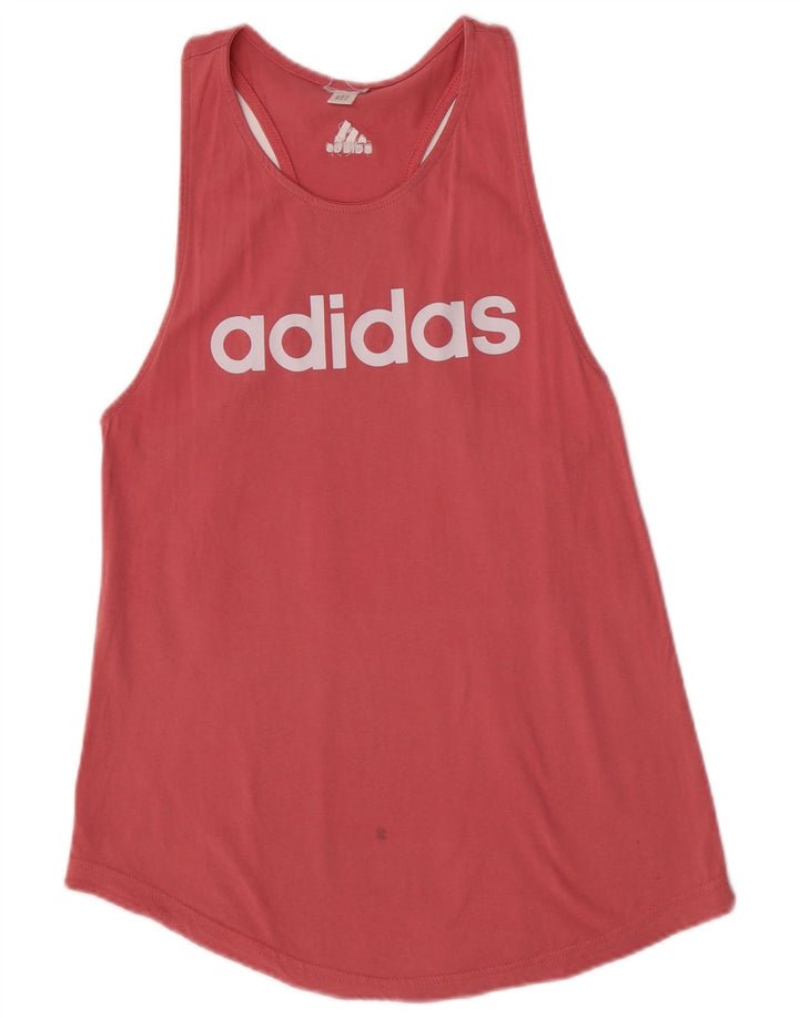 Adidas Damen Graphic Vest Top UK 10 Small Pink