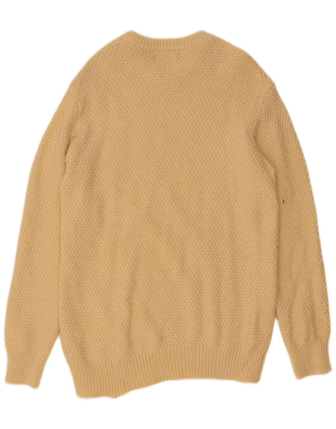 Marks & Spencer Herren-Pullover mit Rundhalsausschnitt, groß, beige Lammwolle