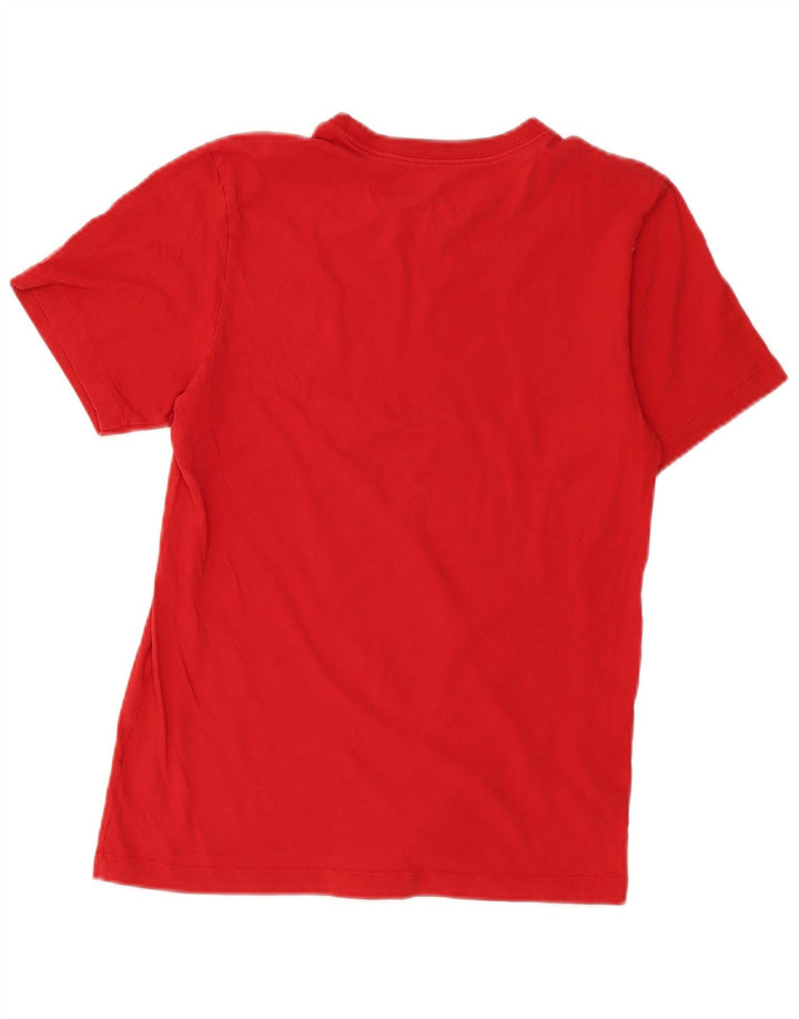 Nike Damen T-Shirt Top UK 6 XS Rot