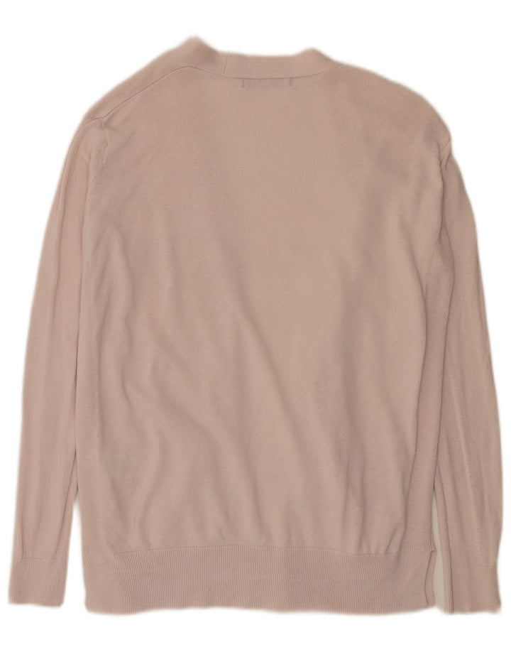 Marks & Spencer Offener Damen-Cardigan-Pullover UK 12 Mittelrosa Baumwolle