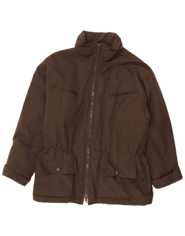Alberto Aspesi Damen Utility Jacke UK 36 Small Braun Polyester