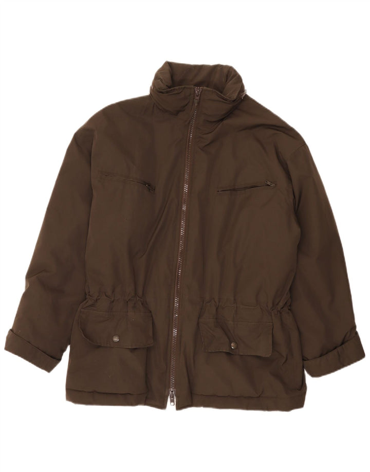 Alberto Aspesi Damen Utility Jacke UK 36 Small Braun Polyester