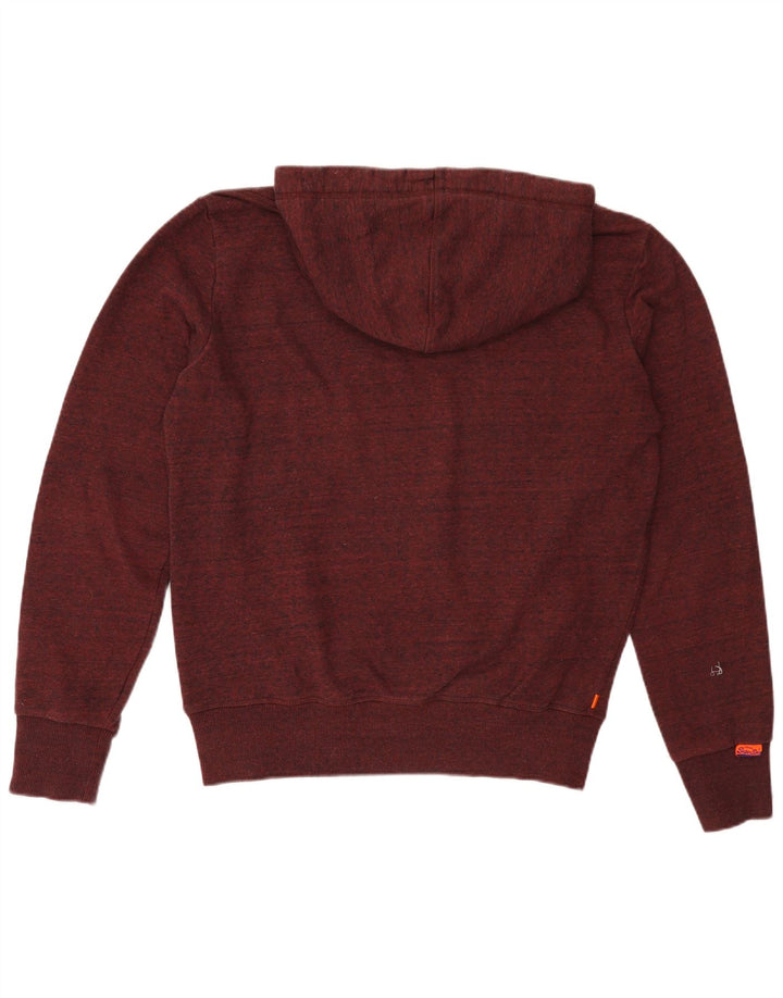 Superdry Herren-Kapuzenpullover mit Grafik, XL, Burgunderrot, Polyester