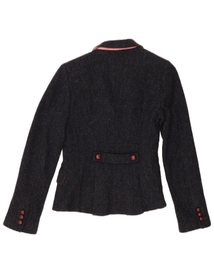 Jack Wills Mädchen-Blazer mit 3 Knöpfen, 11–12 Jahre, graue Wolle