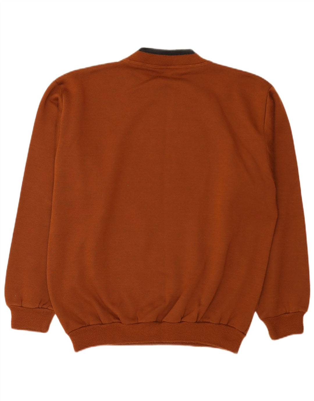 Vintage Herren Grafik Sweatshirt Pullover mittelbraune Baumwolle